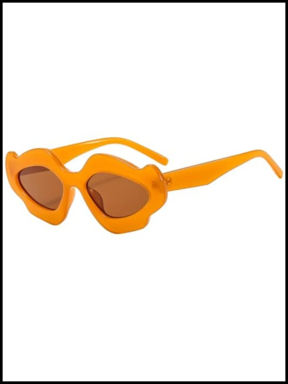 Cat Eye Flower Shape Sunglasses UV400 Non-Polarized Oversized